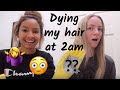 dying my hair and baking cookies at 2am I 50k sub special!!