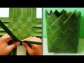 How its made  coconut leaf square basket