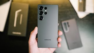 Samsung S25 Ultra Unboxing - New Jet Black Color + Case Unboxing