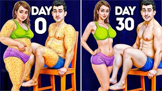 COUPLES CHAIR WORKOUT CHALLENGE | 30 DAYS OF FUN & FITNESS