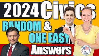 2008 version 100 Civics Questions and answers in RANDOM Order & SIMPLEST ANSWERS | Officer James