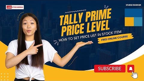 How to set price level in tally prime || Tally prime me price list kaise set kare