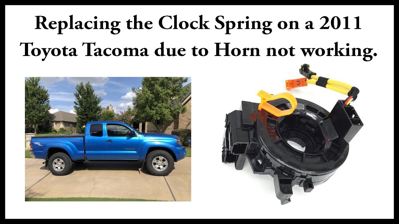 Replacing the clock spring in a 2011 2nd Gen Toyota Tacoma. - YouTube