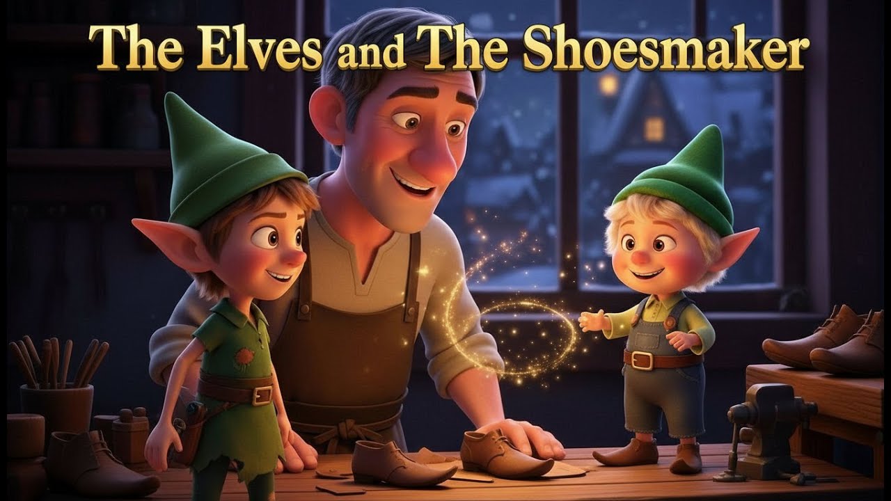 🌙 The Elf and The Shoemaker | Magical Bedtime Story for Kids | Fairy Tale in English