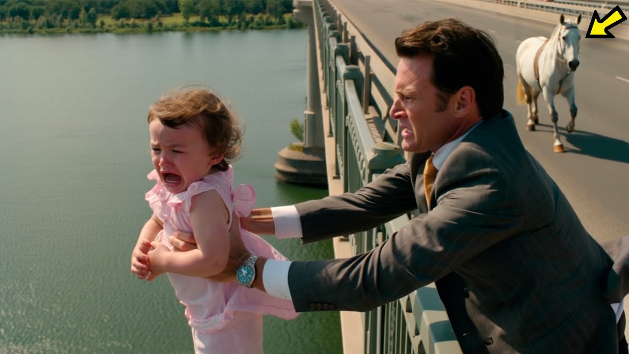 HOMEM RICO JOGA FILHA AUTISTA DA PONTE, MAS O CAVALO VIU TUDO E FAZ ALGO…