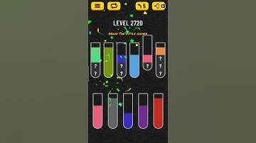 Water sort puzzle level 2720