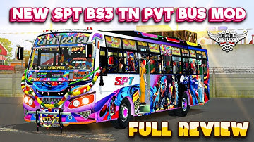 New SPT Priya BS3 Tn Pvt Bus Mod|Fullreview|Realistic Mod|Bussid#rsgamingupdates#bussid#bus#mod#new