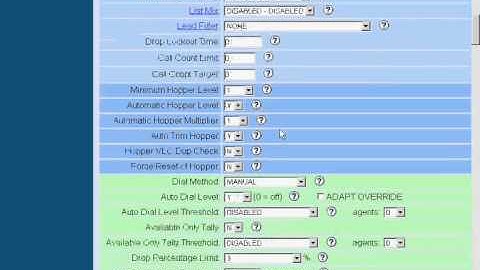 Create a Campaign and choose settings for MycallCloud Vicidial