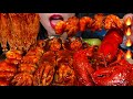 ASMR SPICY SEAFOOD BOIL *makanan laut pedas* 먹방 MUKBANG MASSIVE Eating Sounds