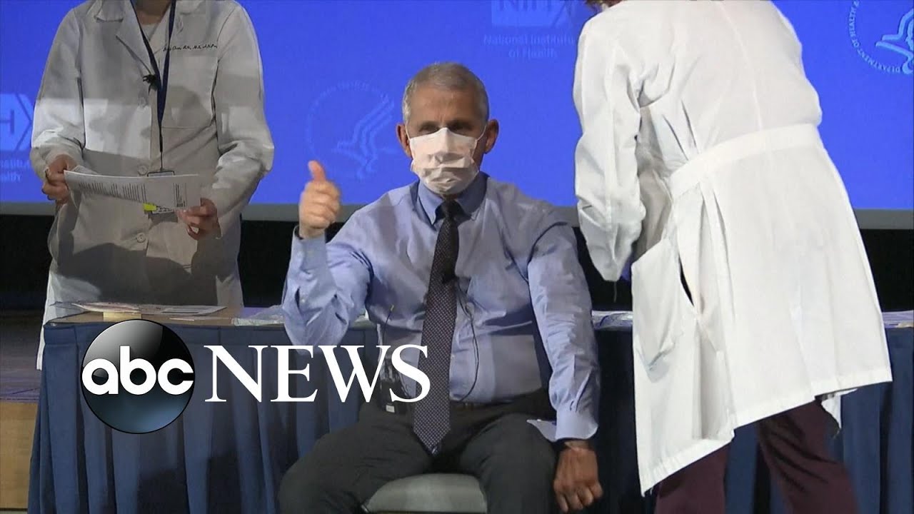 Dr. Fauci receives COVID-19 vaccine
