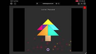 Playing the Tangram Game on Math Playground screenshot 2