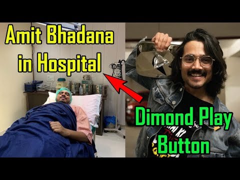 BHUVAN BAM DAIMOND PLAY BUTTON | AMIT BHADANA IN HOSPITAL | YOUNGEST YOUTUBER GANESH GD |