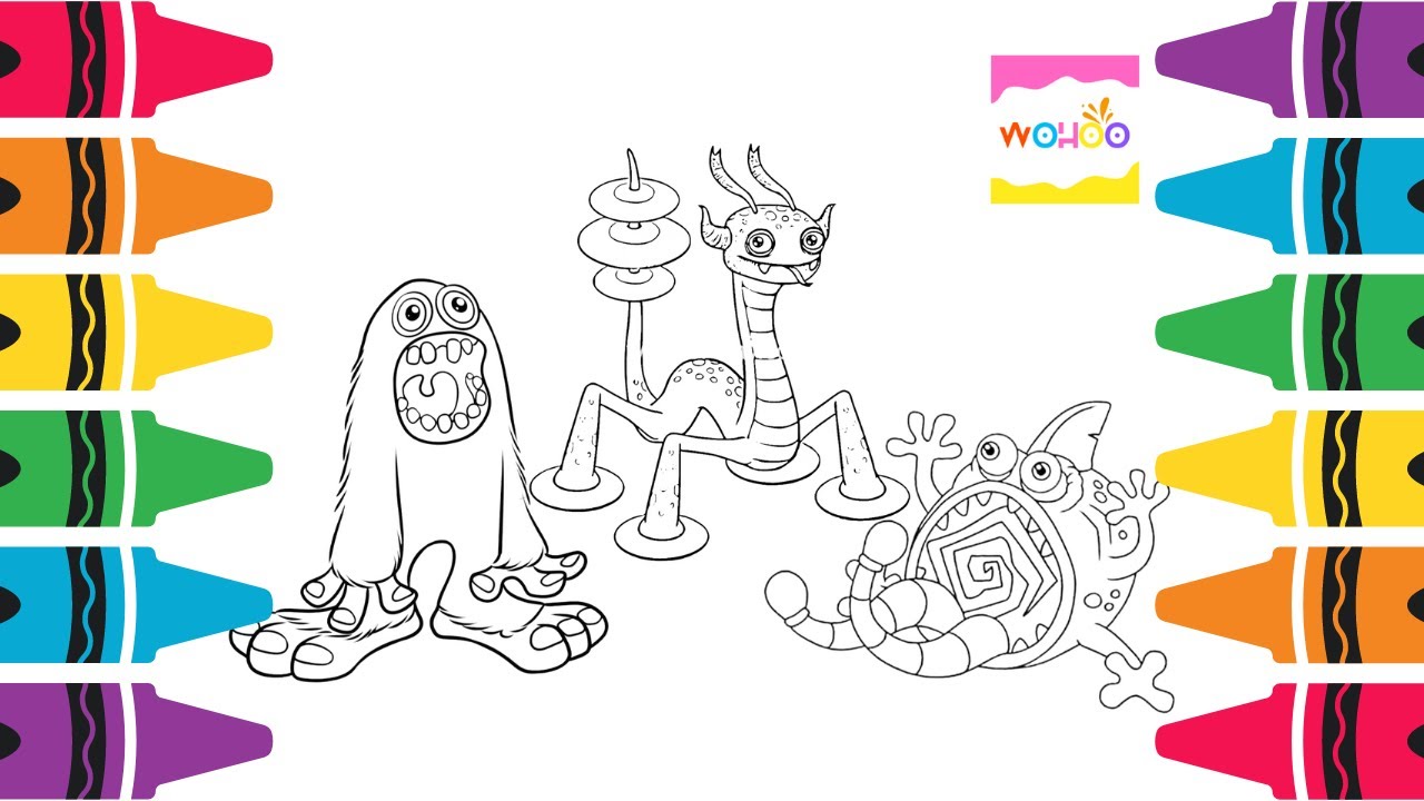 ETHEREAL WORKSHOP Is Here! - All 5 NEW Ethereal Monsters (My Singing  Monsters) Coloring Pages 