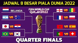 Jadwal 8 Besar Piala Dunia 2022 | Jadwal Piala Dunia 2022 Quarter finals | Jadwal Piala Dunia 2022
