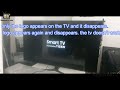SAMSUNG TV. every time only the logo appears on the screen and it disappears. TV don&#39;t work