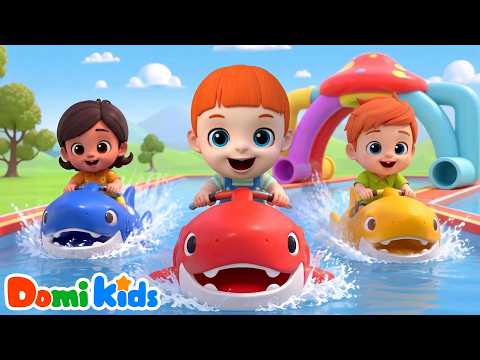 Shark Pool Games 🦖🏊 The Pool Competition Begins! | Early Sports Education | Sportsmanship and Phy...