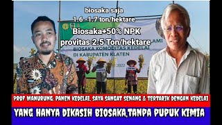 Prof.Manurung:Panen kedelai, saya senang&tertarik kedelai yang hanya pakai Biosaka tanpa pupuk kimia screenshot 5