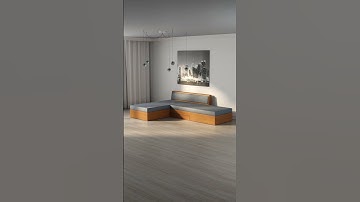 Multifunctional sofa bed solid wood furniture #furnituredesign #home #furniture