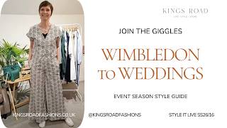 Styling Event Season Wimbledon, Weddings and Garden Parties Fashion Kings Road Fashions #fashion