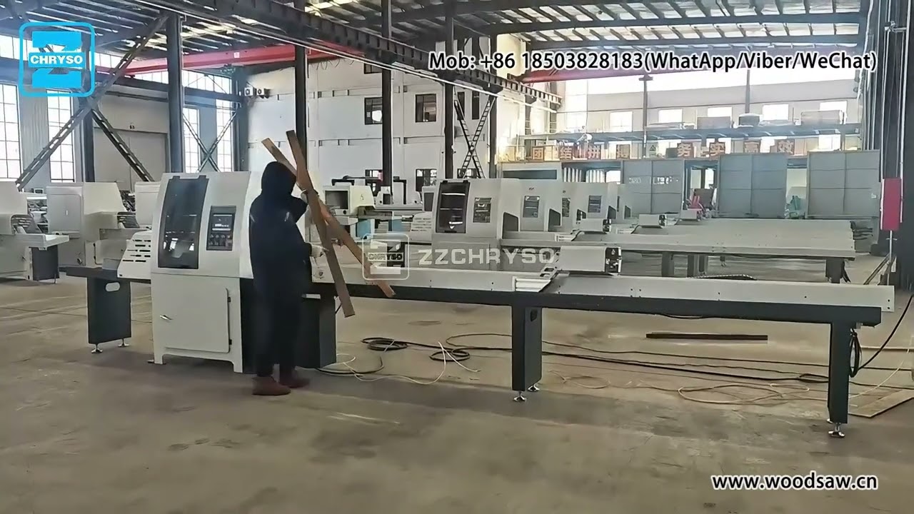 Heavy Duty Electronic Cross Cut Saw Machine For Wood Blocks
