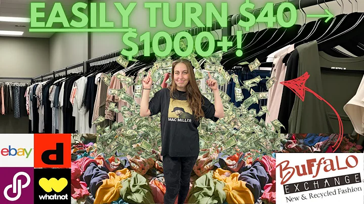 How To Turn $40 Into $1000+ Reselling Clothes From Thrift Stores! Ebay | Poshmark | Depop | Whatnot