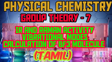 Applications of Group Theory|IR and Raman Activity of BF3 Molecule|D3h|Vibrational modes calculation