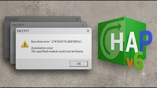 حل مشكة hap v 6.2 Run Time Error