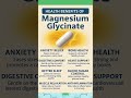 8 Health Benefits of Magnesium Glycinate #magnesium