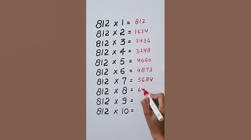 Find mistake in last digit of Table 812..🤔#reasoning #maths