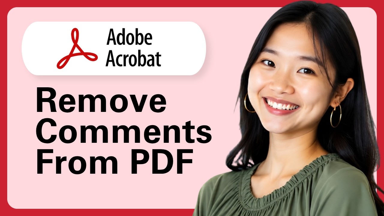 How To Remove Comments From PDF Using Adobe Acrobat Pro DC - YouTube