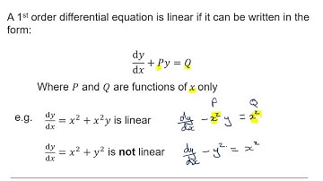 OCR Pure Core: First order differential equations 1-5