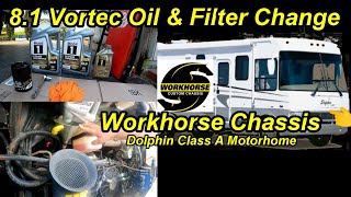 How to Change Engine Oil & Filter 8.1 Vortec on a Workhorse Chassis Dolphin Motorhome