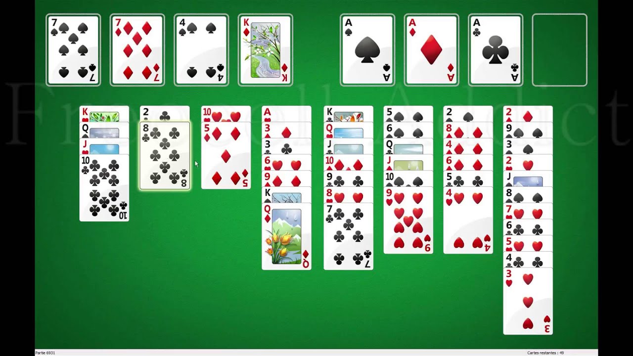 How to solve freecell game #6931 - YouTube
