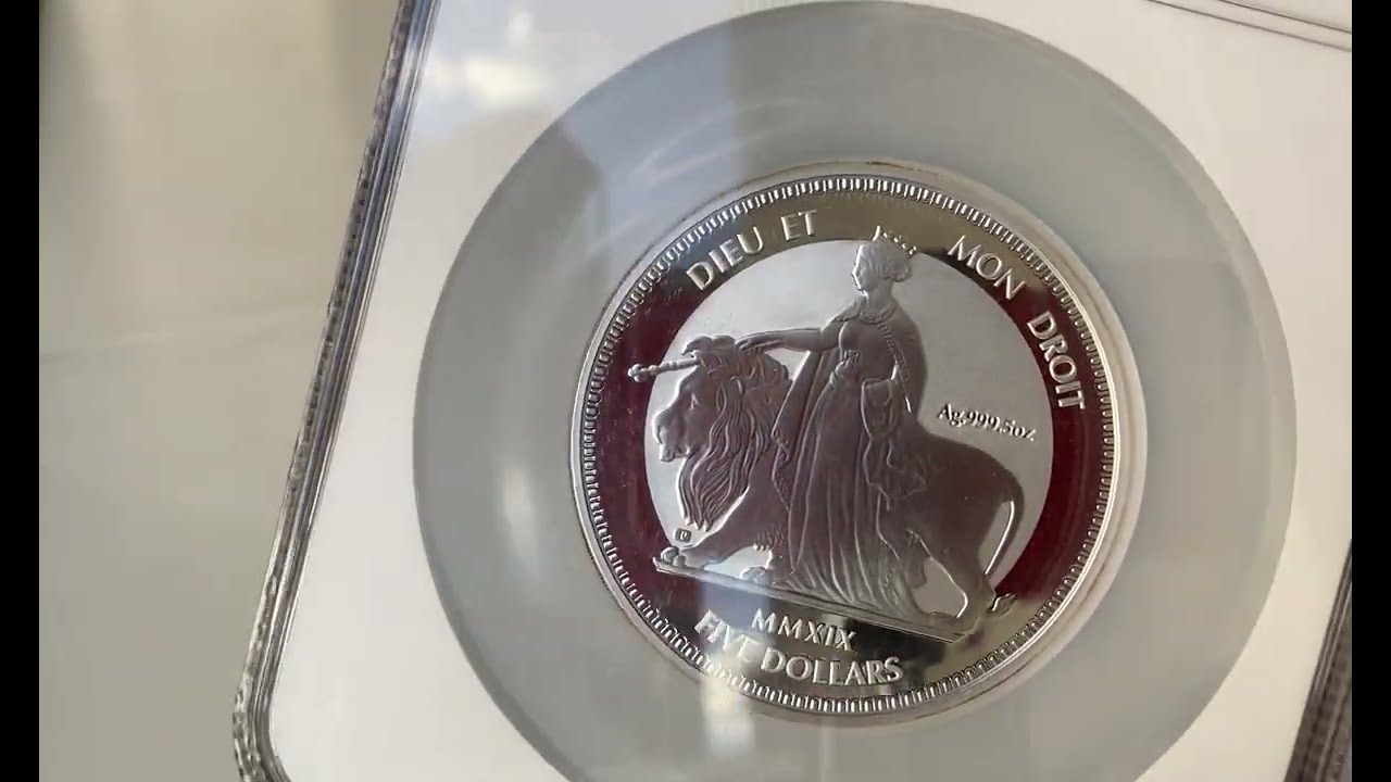 NGC鑑定PF69】 5オンス ウナとライオン 2019 イギリス領 ヴァージン