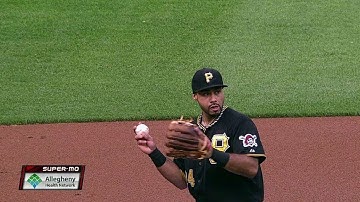 CIN@PIT: Alvarez snags hot shot, fires to nab Frazier