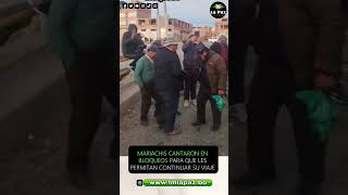Los integrantes de Mariachi Leyenda tuvieron que atravesar varios puntos de bloqueo
