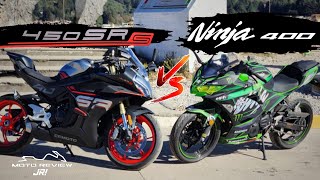 ¡Se perdieron el respeto! Kawasaki NINJA 400 vs CFMOTO 450SRS