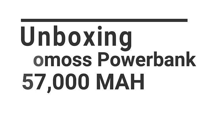 Unboxing Romoss Powerbank 57,000MAH