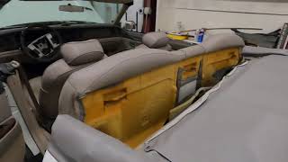 How to remove Factory Amplifier and Back seat from Lincoln Town car  1997
