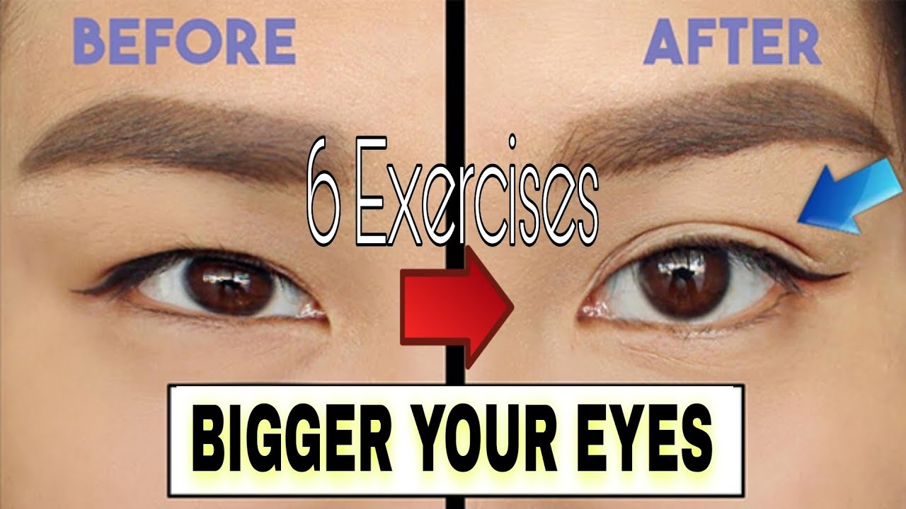 6 Simple Exercises to Make Small Eyes Bigger | Home Fitness Challenge