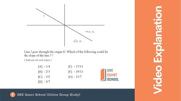 GRE Quant School- Question- 494: Line l goes through the origin O. Which of the ...