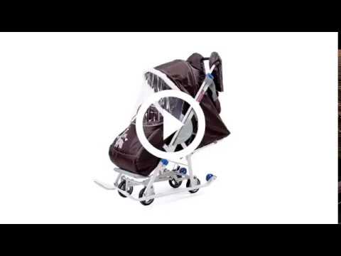 Санки-коляска Nika "Наши детки-2" (с жирафом шоколадный НДТ2/2 ) положение лежа, перекидная ручка Санки-коляска Nika "Наши детки-2" (с жирафом шоколадный НДТ2/2 ) положение лежа, перекидная ручка