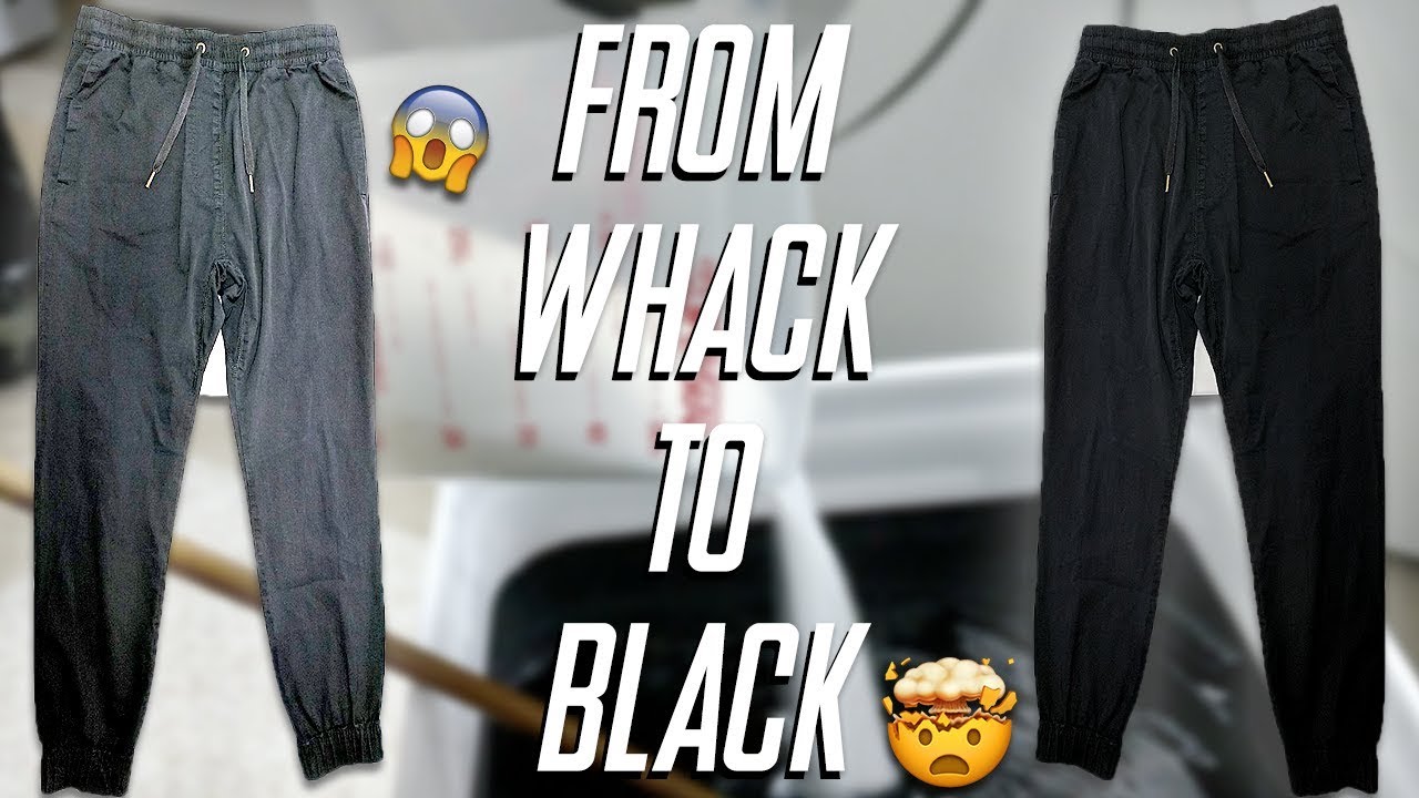 HOW TO DYE YOUR FADED BLACK PANTS 