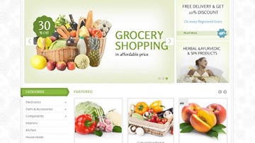 Fresh Market Responsive Joomla VirtueMart Template - Video ServerThemes.Net