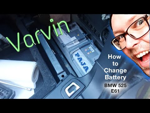 How to change battery BMW E61