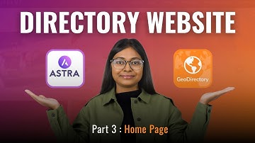 #3 Home Page | How to Create a Directory Website Using Astra Theme and GeoDirectory