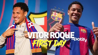 💥 VITOR ROQUE: HIS FIRST DAY AT FC BARCELONA 💥