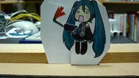 Arduino実験室　15-1　初音ミクにネギのようなものを振らせてみた