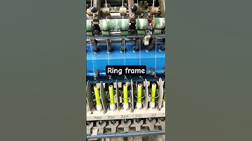 Ring frame #ringmachine #machine #textile #yarncount