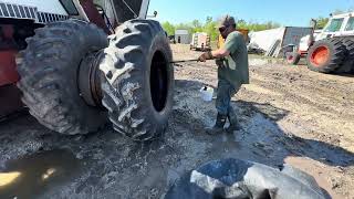 CASE 4490 TIRE & TUBE INSTALLATION 18.4/34